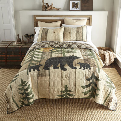 Donna Sharp Painted Bear 3-pc. Quilt Set