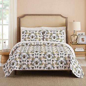 Casual Comfort Leaves Reversible Quilt Set