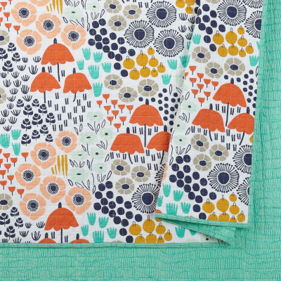 Makers Collective Elizabeth Olwen Mayflower Blush Quilt Set 3-pc. Reversible Quilt Set