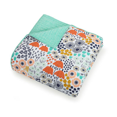 Makers Collective Elizabeth Olwen Mayflower Blush Quilt Set 3-pc. Reversible Quilt Set