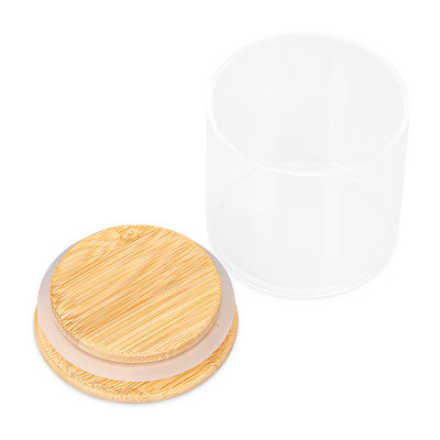 Home Expressions Bamboo And Glass 6-pc. Spice Jar set