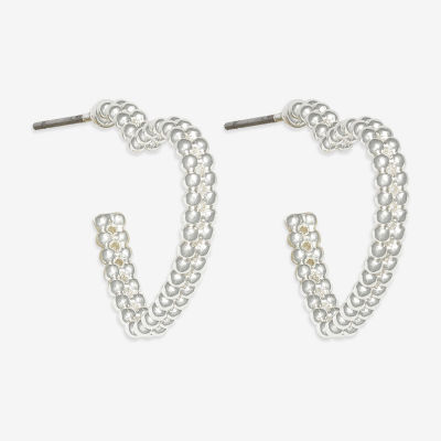 Mixit Hypoallergenic Heart Hoop Earrings