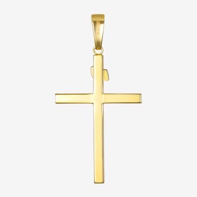Religious Jewelry Crucifix Mens 14K Gold Cross Pendant