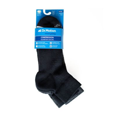 Dr.Motion 2 Pair Quarter Socks Mens