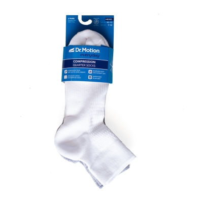 Dr.Motion 2 Pair Quarter Ankle Socks Mens