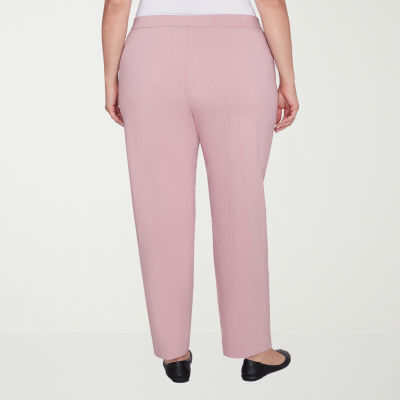 Alfred Dunner Telluride Womens Mid Rise Straight Pull-On Pants