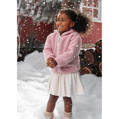 Carter's Toddler Girls Midweight Shirt Faux Fur Coat