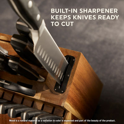 Chicago Cutlery Insignia Triple Rivet Poly 18-pc. Knife Block Set