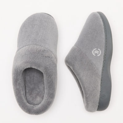 Isotoner® Mixed Microterry Hoodback Clog Slippers