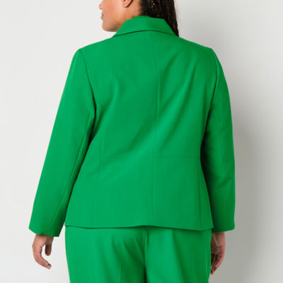 Black Label by Evan-Picone Womens Plus Classic Fit Suit Jacket