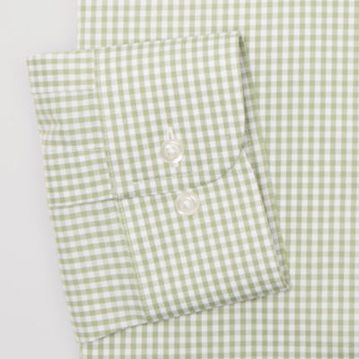 Stafford Smart Tech Mens Big & Tall Regular Fit Stretch Fabric Wrinkle Free Long Sleeve Dress Shirt