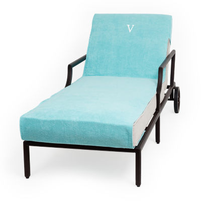 Linum Home Textiles Personalized Chaise Lounge Cover Chair Protector One Size Blue 69$