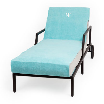 Linum Home Textiles Personalized Chaise Lounge Cover Chair Protector One Size Blue 69$