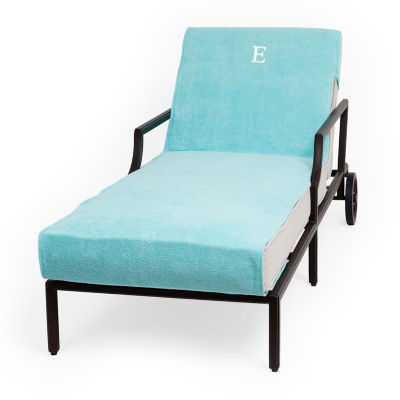 Linum Home Textiles Personalized Chaise Lounge Cover Chair Protector One Size Blue 78$