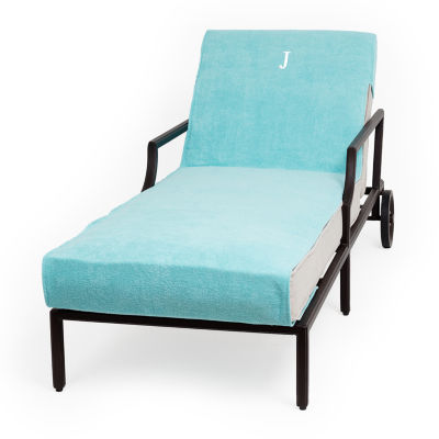 Linum Home Textiles Personalized Chaise Lounge Cover Chair Protector One Size Blue 78$