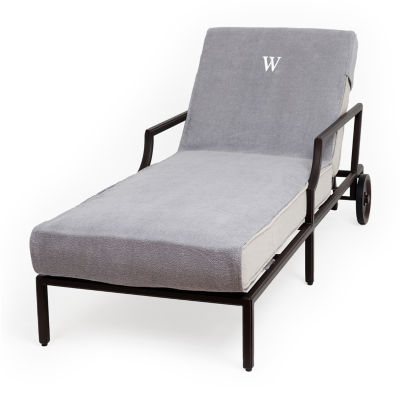 Linum Home Textiles Personalized Chaise Lounge Cover Chair Protector One Size Gray 69$
