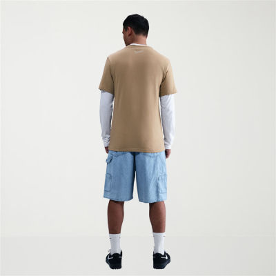 Nike Just Do It Mens Crew Neck Short Sleeve Regular Fit Graphic T-Shirt