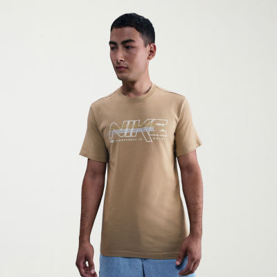 Nike Just Do It Mens Crew Neck Short Sleeve Regular Fit Graphic T-Shirt