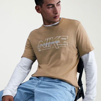 Nike Just Do It Mens Crew Neck Short Sleeve Regular Fit Graphic T-Shirt