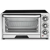  BLACK+DECKER Crisp 'N Bake Air Fry Toaster Oven, Stainless  Steel, TO3215SS, 6 Slice: Home & Kitchen