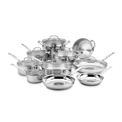 Cuisinart Chef'S Stainless Steel 17-pc. Cookware Set