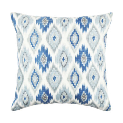 Vesper Lane Light Blue Aztec Design Throw Pillow