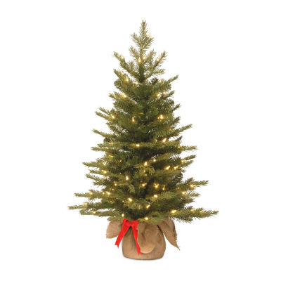 National Tree Co. Nordic Spruce 3 Foot Pre-Lit Spruce Christmas Tree