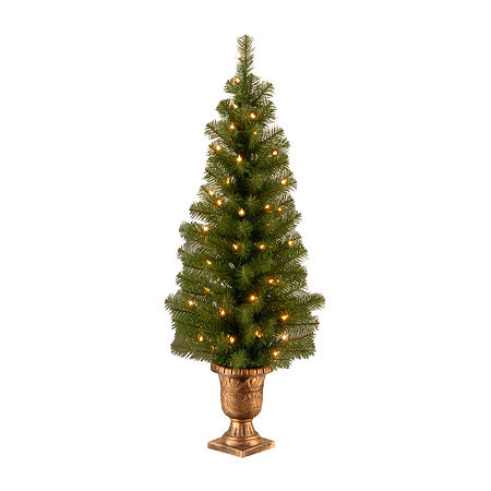 National Tree Co. 4 Foot Pre-Lit Spruce Christmas Tree, One Size, Green