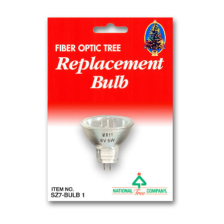 National Tree Co. Fiber Optic 6 Volt 5 Watt Indoor Replacement Lights, One Size, White