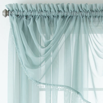 Home Expressions Sheer Rod Pocket Single Curtain Panel