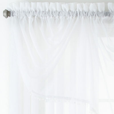 Home Expressions Sheer Rod Pocket Single Curtain Panel