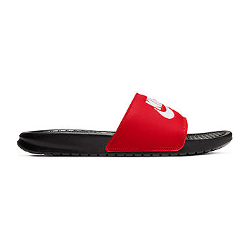 Benassi JDI Mens Slide Sandals-JCPenney, Color: Black White Red