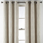 Regal Home Sterling Energy Saving Embroidered Blackout Grommet Top Curtain Panel