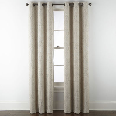 Regal Home Sterling Energy Saving Embroidered Blackout Grommet Top Curtain Panel JCPenney