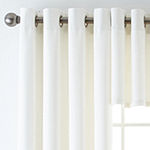 Liz Claiborne Quinn Basketweave Energy Saving Light-Filtering Grommet Top Curtain Panel