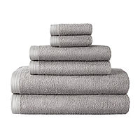 Home Expressions Solid and Stripe Bath Towel Collection 27 x 52-in