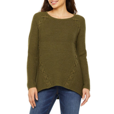 Lauren Ralph Lauren Women's Intarsia-Knit Crest Cotton-Blend Sweater,  Regular and Petite - Macy's