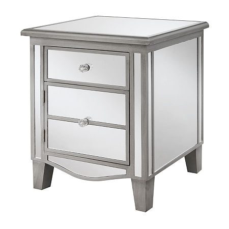 1-Drawer, One Size, Silver