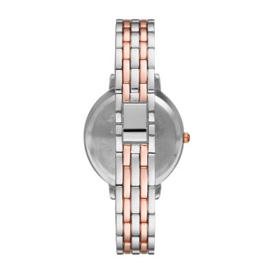 Geneva Ladies Womens Crystal Accent Two Tone Bracelet Watch Fmdjm236