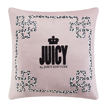 Juicy By Juicy Couture Clara Square Throw Pillow, Color: Blush