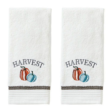 Saturday Knight Natures Harvest 2-pc. Hand Towel, One Size, White