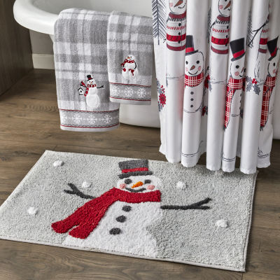 Saturday Knight Whistler Snowman Bath Rug