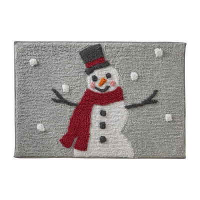 Saturday Knight Whistler Snowman Bath Rug