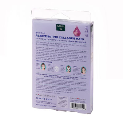Earth Therapeutics 5 Pack Rejuvenating Collagen Face Mask