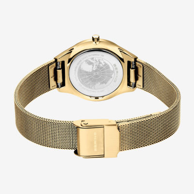 Bering Womens Gold Tone Stainless Steel Bracelet Watch 18729-330