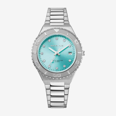 Bering Womens Silver Tone Stainless Steel Bracelet Watch 18936-707