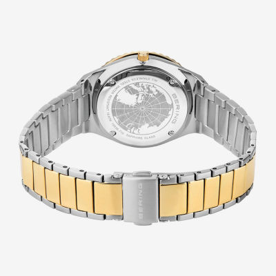 Bering Womens Two Tone Stainless Steel Bracelet Watch 18936-710