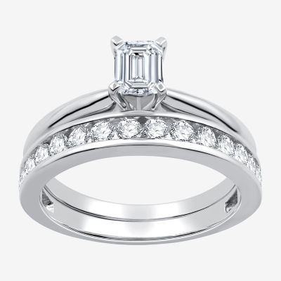 I Said Yes (H-I / I1) Womens 1 CT. T.W. Lab Grown White Diamond Sterling Silver Bridal Set