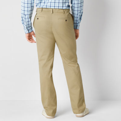 St. John's Bay Universal Easy Care Extender Mens Big and Tall Classic Fit Flat Front Pant
