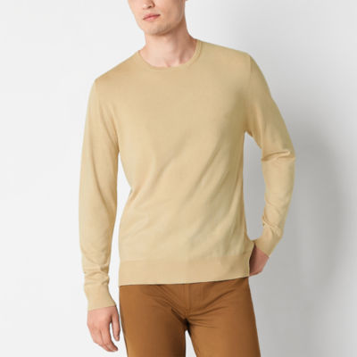 Stylus Mens Crew Neck Long Sleeve Pullover Sweater